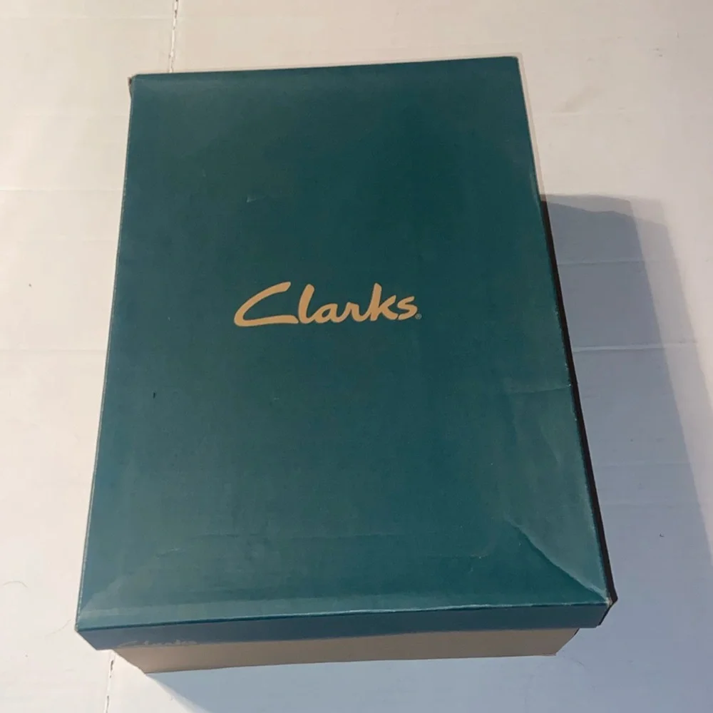 Clarks Escalate black slip on loafers size 10M with original box.